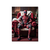 Christmas Edition Deadpool Fan Art-Poster-Poster Dept