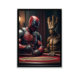 Deadpool & Groot Gambling Fan Art-Poster-Poster Dept